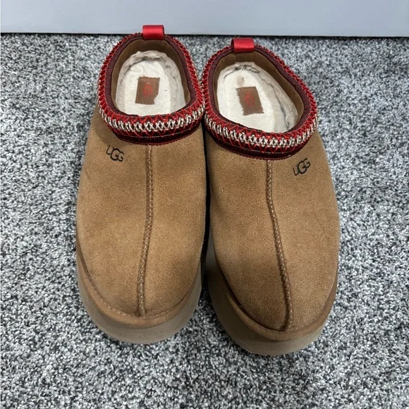 UGG Tan and Brown Slip-On Loafers with Cozy Design UGG | Shoes | Ugg Tan Suede Slipon Loafers With Cozy Design  main image 2